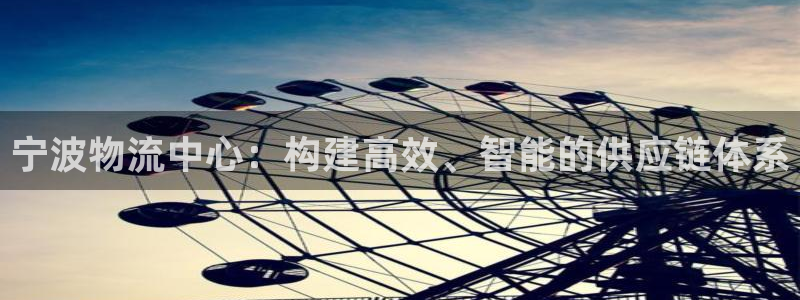 ,优游国际平台注册：宁波物流中心：构